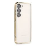Samsung Galaxy S23 Kılıf Razer Lensli Silikon - Gold