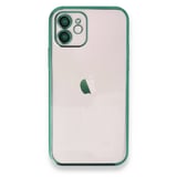 Apple İphone 12 Kılıf Razer Lensli Silikon - Yeşil