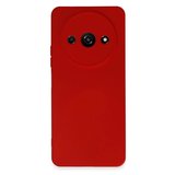 Xiaomi Redmi A3 4g Kılıf Nano İçi Kadife Silikon - Kırmızı