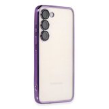 Samsung Galaxy S23 Plus Kılıf Razer Lensli Silikon - Mor