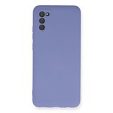 Samsung Galaxy A03s Kılıf Nano İçi Kadife Silikon - Lila