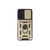 Samsung Galaxy M14 5g Kılıf Pars Lens Yüzüklü Silikon - Gold