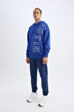DeFactoFit NBA Miami Heat Oversize Geniş Kalıp Kapüşonlu Kalın Sweatshirt D0677AX24AUBE181