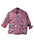 PAPATYA DESENLİ KIZ MONT