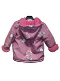 PAPATYA DESENLİ KIZ MONT