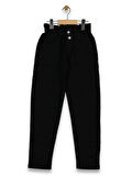 BEL LASTİKLİ TORBA CEPLİ JEANS KIZ PANTOLON