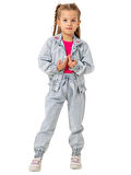 JEANS CEKETLİ 3'LÜ KIZ TAKIM