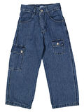 KARGO CEPLİ JEANS KIZ PANTOLON