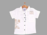 RELAX BASKILI T-SHIRTLÜ MÜSLİN ERKEK GÖMLEK