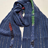 El Örgüsü Mavi  Atkı, Tasarım, Hediyelik , Şık Kaşkol, Moli Tasarım, 6110102232