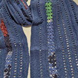 El Örgüsü Mavi  Atkı, Tasarım, Hediyelik , Şık Kaşkol, Moli Tasarım, 6110102232