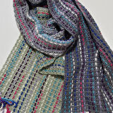 El Örgüsü  Şal, El Yapımı renkli Hediyelik Şal ,tasarım Şık Şal,  Moli Tasarım