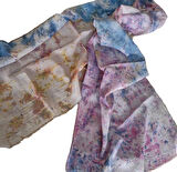Pamuklu Fular, Batik Boyalı pamuklu, Hediyelik Fular, Şık, Kadın Fular, çok renkli, Moli tasarım, 