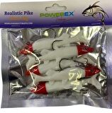 6315 Realistic Pike Kırmızı Kafa Turna Model Kendinden Zokalı 10cm. 18gr. 5li Paket