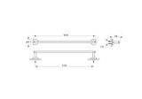 VitrA Base 200 A44100 Uzun Havluluk, Krom