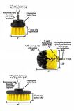 3 lü Set Matkap Ucuna Takılabilen Banyo Küvet Duşakabin Oto Lastik Koltuk Yıkama Temizleme Fırçası