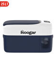 Hooger German 25 LT Perfeckt Kalt Dijital Göstergeli Oto Buzdolabı 12-24 Volt -20 Derece Hızlı Soğutma