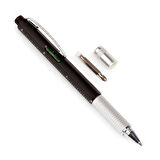 4-in-1 Pen Multı Tool – Mühendis Kalem – Su Terazili Çok Amaçlı Kalem Siyah