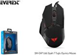 Everest SM-GX7 Usb Siyah 7 Tuşlu Oyuncu Mouse
