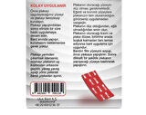 Plaka Yapıştırma Bandı 95mm x 30mm 12'li