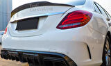Mercedes W206 Uyumlu PSM Spoiler - Piano Black