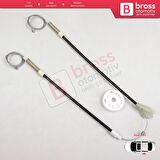 VW Golf MK3 1991-1998 5-Kapı Vento Jetta 1992-1999 İçin Elektrikli Arka Sol Cam Kriko Tamir Seti