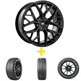 Kormetal Tesla Y Uyumlu KM3420 20" Jant 4 Adet + Nokian 255/40R20 Yaz Lastiği 4 Adet