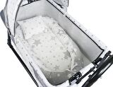 Btrend Babynest Yatak Ve Yastık+ Cep Hediyeli Sallanır Sepet Beşik Bebek Beşiği Hamak 2 li Set Bej