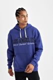 DeFactoFit NBA Los Angeles Lakers Oversize Geniş Kalıp Bisiklet Yaka Kalın Sweatshirt C9255AX24AUPR76