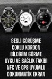 Akıllı Saat Titreşimli Pusula Nabız ve Tansiyon Ölçer NFC Uyumlu - Lisinya