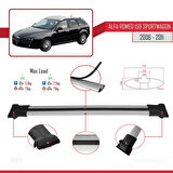 Alfa Romeo 159 (T939) SW 2006-2011 Arası ile Uyumlu FLY Model Ara Atkı Tavan Barı Gri 2 Adet