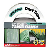 Çok Amaçlı Suya Dayanıklı Tamir Bandı Şeffaf 48mm*25m