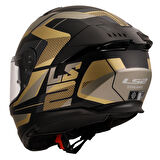 LS2 STREAM 2 ROAD MAT SİYAH-GOLD -GRİ KASK