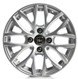 PEUGEOT UYUMLU JANT KM465 6.5X15 4X108 ET-20 65.1 SiLVER (4 ADET)