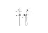 VitrA Origin A4579536 Classic 1F El Duşu Takımı, Mat Siyah
