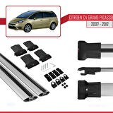 Citroen Grand C4 Picasso 2007-2012 Arası ile Uyumlu FLY Model Ara Atkı Tavan Barı Gri 2 Adet