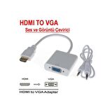 HDMI TO VGA SES AKTARIM DAHİL - HDMI TO VGA ÇEVİRİCİ DÖNÜŞTÜRÜCÜ