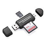 Micro USB Telefon Adaptörü Micro SD/SD Kart/USB Okuyucu Dönüştürücü