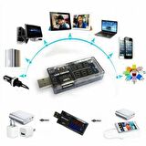 USB Voltmetre, USB Ampermetre, USB Akım Ölçer - Çift USB Çıkışlı