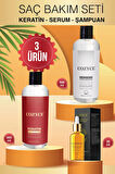 Cozyce Brezilya Fönü Keratin 500ml Argan Saç Serumu30ml Pamuk Sütü 500 ml Şampuan