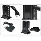 7 Port USB Çoklayıcı USB Hub Çoğaltıcı - Adaptörlü Pc Notebook Usb Dağıtıcı