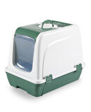 Orta Boy Çekmeceli Kapalı Kedi Tualeti Kürek Hediyeli 47 x 23,5 x 55cm