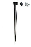 Metal Firkete Ayak 50 Cm 4'lü Set Kaşıklık Orta Sehpa Zigon Kütük Ayak
