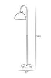 Lambader Eskitme Metal Gövde Modern Tasarım Ayarlanabilir Başlık Yerden Dekoratif Aydınlatma 160 cm
