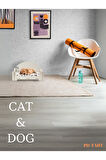 Taht Kedi Köpek Yatağı Ergonomik 30*50 Cm Yıkanabilir Duck Kumaş Minderi Ile Beraber