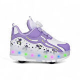 0910 Kız Çocuk Işıklı Tekerlekli Sneaker