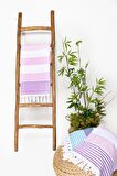 Sailor %100 Pamuk Havlu Peştamal 2'li Set Pembe & Mavi 90x170 cm