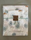Minty Müslin Bebek  Çocuk Pikesi 100x120 cm ve Ter&Ağız Silme Bezi Seti Beyaz - Mint
