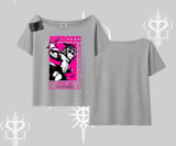 Kayık Yaka Tshirt Heroic Anime Girl Japon Stil Grafik Baskılı