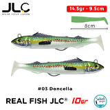 JLC Real Fish 10 Combo Set 14.5gr 9.5cm #03 Doncella (2+2) Silikon Balık